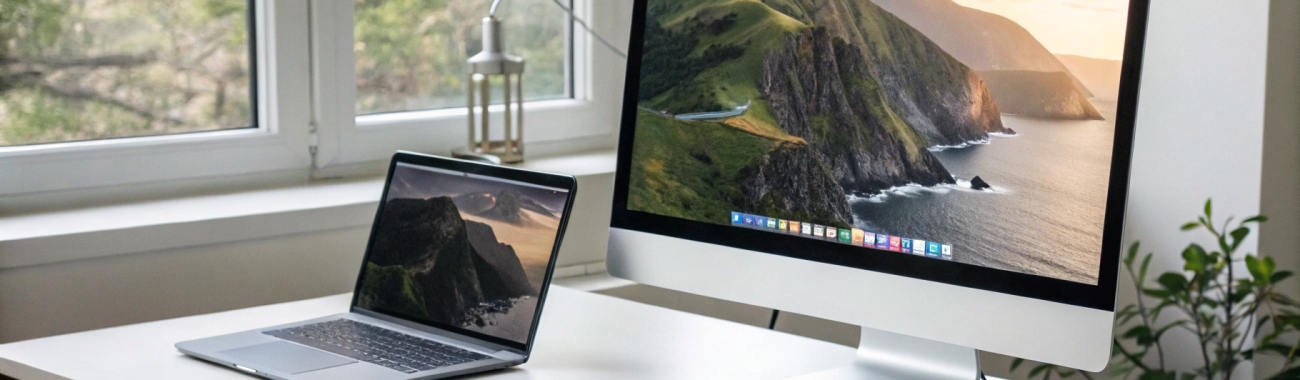 Монитор для MacBook в 2025: 4K или 5K, 27″ или 32″, USB‑C/Thunderbolt и HiDPI