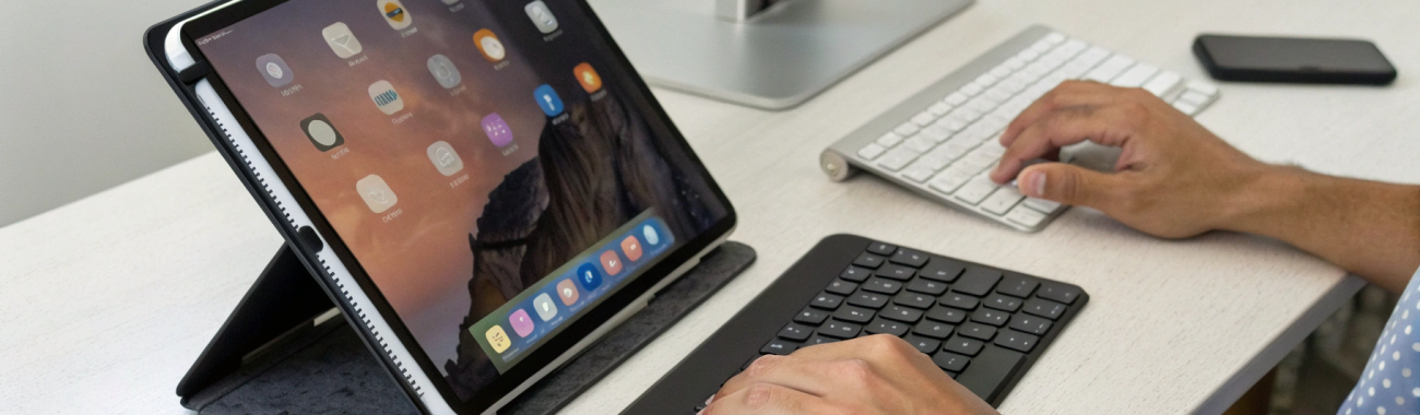 Magic Keyboard для iPad Pro M4 против Logitech Combo Touch: набор, трекпад и угол