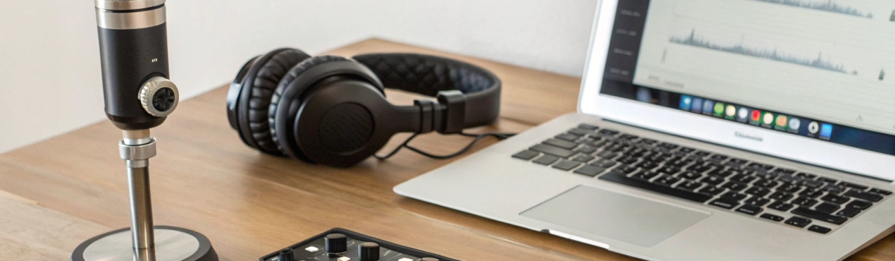 Подкастинг на iPhone и Mac: USB‑C микрофоны, аудиоинтерфейсы и GarageBand