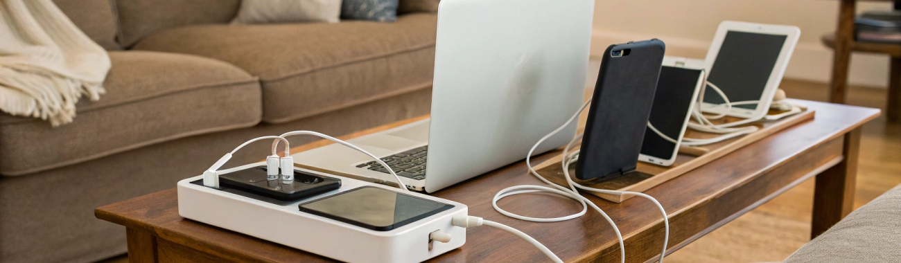 Семейная USB‑C зарядная станция на 3–5 портов: как выбрать в 2025