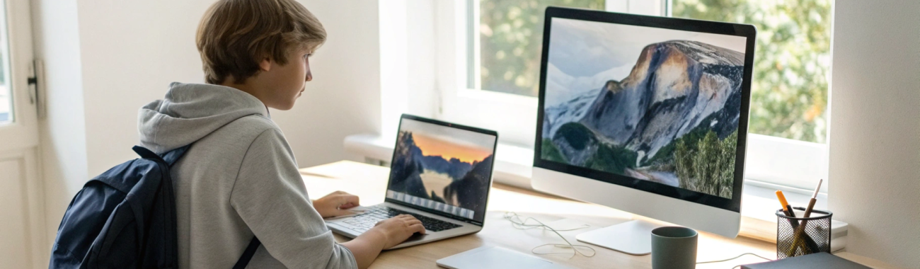 Первый домашний Mac для школьника: iMac 24″, MacBook Air или Mac mini