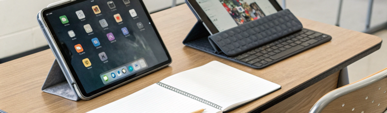 iPad Air M2 vs Galaxy Tab S9 FE+: заметки, экран и аксессуары для учебы