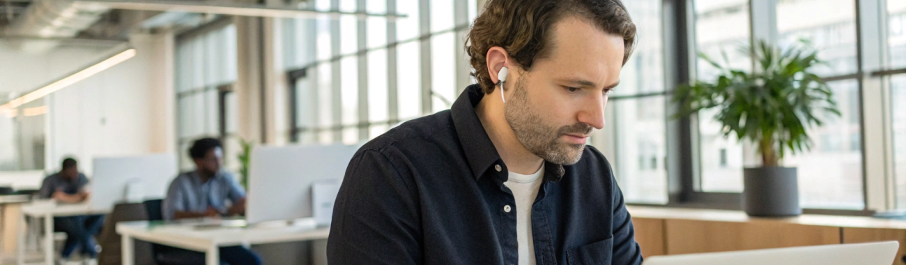 Тихие TWS‑наушники для открытого офиса: как выбрать и не раздражать коллег