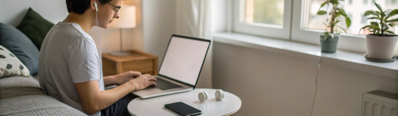 Как подобрать комплект: iPhone, ноутбук и наушники для удалённой работы в маленькой квартире