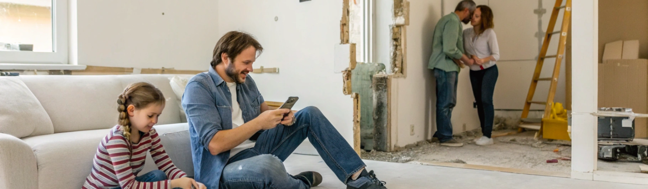 Смартфон как семейный органайзер ремонта квартиры: замеры, сметы и фото до и после