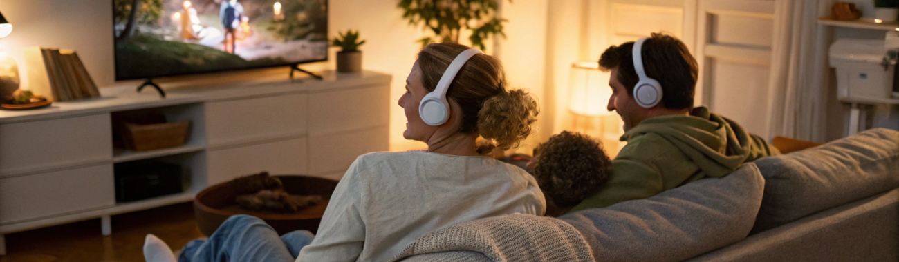 Как выбрать наушники для семейных фильмов по вечерам: одна или две пары, TWS или полноразмерные