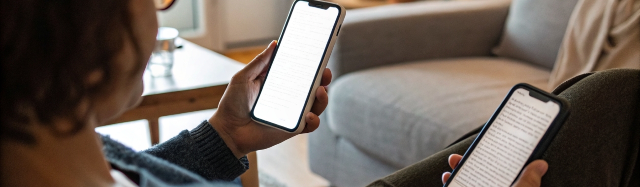 iPhone или Samsung Galaxy: что удобнее для чтения, книг, статей и вечернего использования