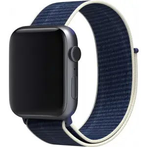 Ремешок moonfish для Apple Watch 42/44/45/49 мм, нейлон, тёмно‑голубой