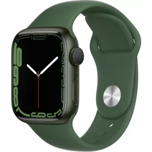 Apple Watch Series 7, 41 мм,спортивный ремешок «зелёный клевер»