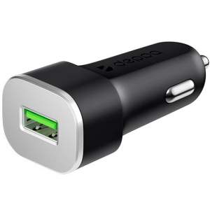 Автомобильное зарядное устройство Deppa USB Quick Charge 3.0 (Черный)