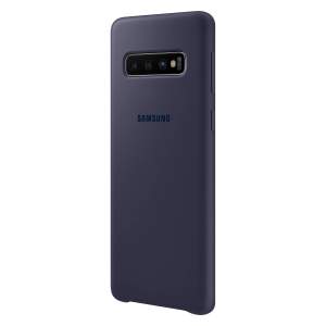 Чехол Samsung Silicone Cover Galaxy S10 (Синий)