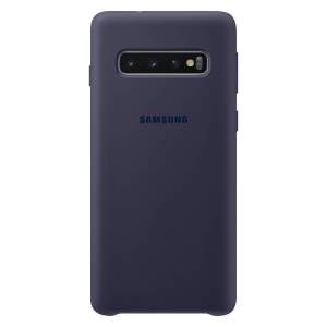 Чехол Samsung Silicone Cover Galaxy S10 (Синий)