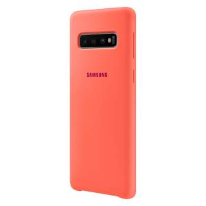 Чехол Samsung Silicone Cover Galaxy S10 (Розовый)