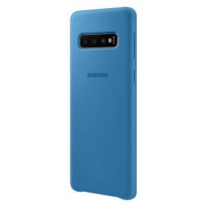 Чехол Samsung Silicone Cover Galaxy S10 (Голубой)