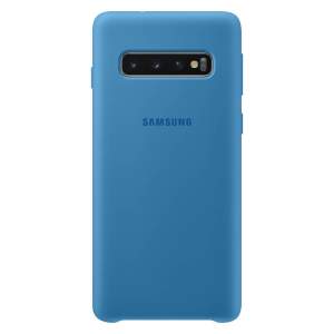 Чехол Samsung Silicone Cover Galaxy S10 (Голубой)