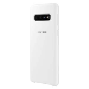 Чехол Samsung Silicone Cover Galaxy S10 (Белый)