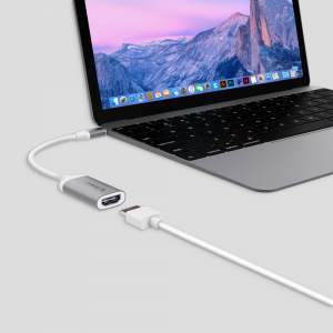 Адаптер Deppa USB Type-C - HDMI для MacBook (Графитовый)