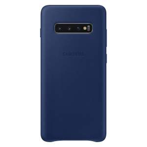 Чехол Samsung Leather Cover Galaxy S10 (Синий)