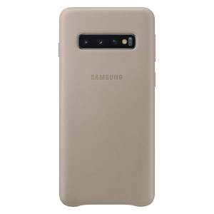 Чехол Samsung Leather Cover Galaxy S10 (Серый)