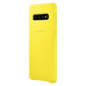 Чехол Samsung Leather Cover Galaxy S10 (Жёлтый)