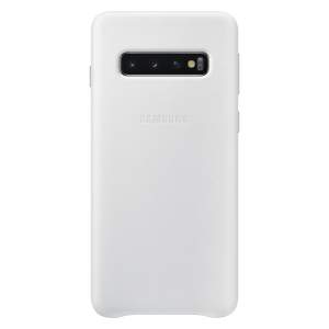 Чехол Samsung Leather Cover Galaxy S10 (Белый)