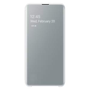 Чехол Samsung Clear View Cover Galaxy S10 (Белый)