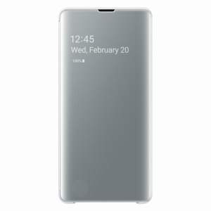 Чехол Samsung Clear View Cover Galaxy S10+ (Белый)