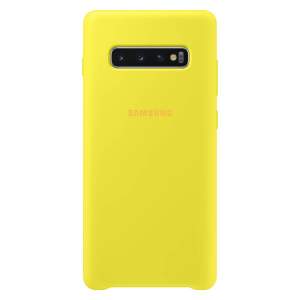 Чехол Samsung Silicone Cover Galaxy S10+ (Жёлтый)