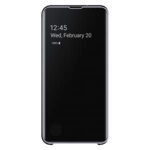 Чехол Samsung Clear View Cover Galaxy S10e (Чёрный)