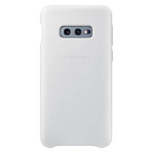 Чехол Samsung Leather Cover Galaxy S10e (Белый)