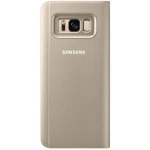 Чехол Clear View Standing для Samsung S9 (G960) (Gold)