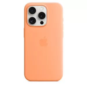 iPhone 15 Pro Silicone Case with MagSafe - Апельсиновый сорбет