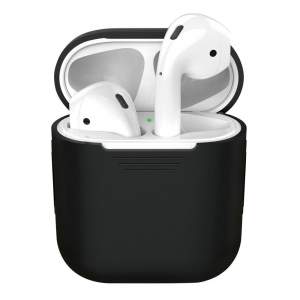 Чехол силиконовый Deppa для AirPods (Черный)