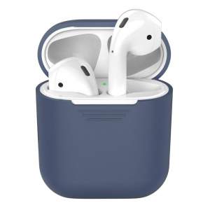 Чехол силиконовый Deppa для AirPods (Синий)