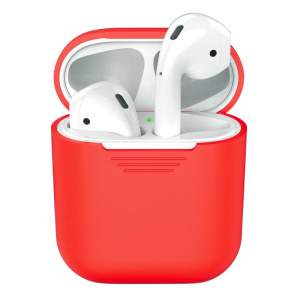 Чехол силиконовый Deppa для AirPods (Красный)