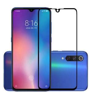 Защитное стекло для Xiaomi Mi 9 Lite (С черной рамкой)