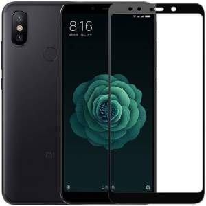 Защитное стекло для Xiaomi Mi 6X/Mi A2 (С черной рамкой)