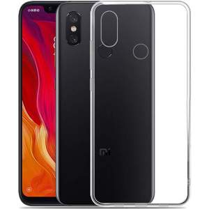 Чехол силиконовый для Xiaomi Mi 8 (Прозрачный)