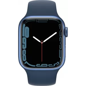 Apple Watch Series 7, 41 мм, спортивный ремешок «синий омут»