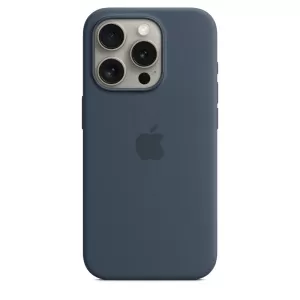 iPhone 15 Pro Max Silicone Case with MagSafe - Штормовой синий