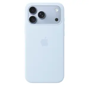 Чехол Apple Silicone Case with MagSafe для iPhone 18 Pro Max Голубой (Crisp Blue)