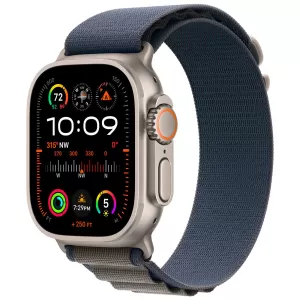 Apple Watch Ultra 2 GPS + Cellular, 49 мм, корпус из титана, ремешок Alpine синего цвета, размер M