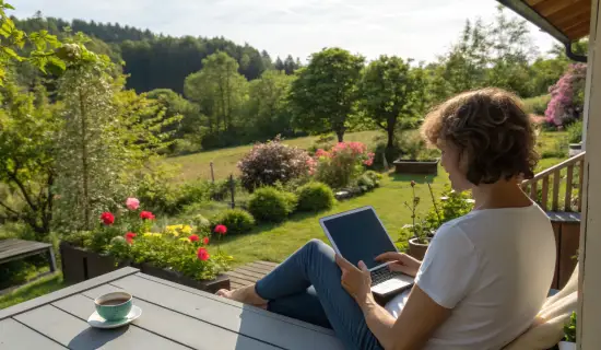 iPad против компактного ноутбука для дачи: что удобнее летом