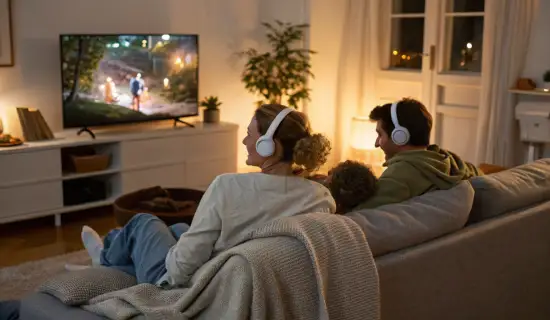 Как выбрать наушники для семейных фильмов по вечерам: одна или две пары, TWS или полноразмерные