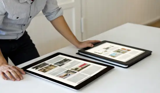 iPad против больших Android‑планшетов для чтения PDF-инструкций, книг и журналов