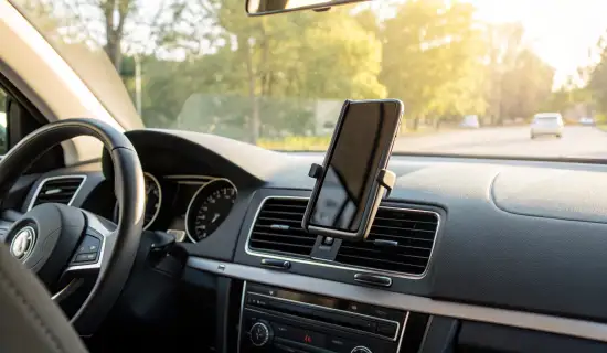 Держатели для iPhone в авто без зарядки: как закрепить, чтобы работал Face ID и не мешал Airbag