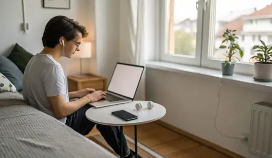 Как подобрать комплект: iPhone, ноутбук и наушники для удалённой работы в маленькой квартире
