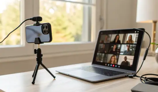 Видеоконференции только с iPhone: свет, ракурс и внешний микрофон по USB‑C