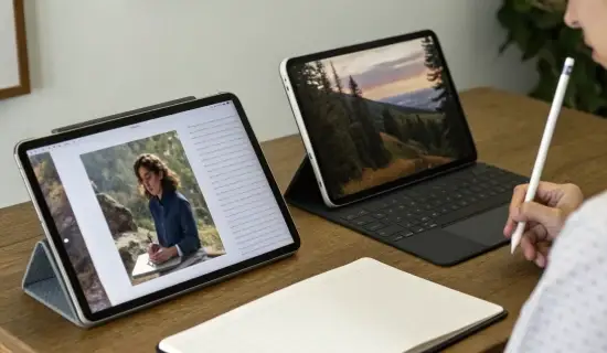 iPad Air M2 или iPad Pro M4 для учёбы и рисования: OLED против LCD, Pencil Pro и цена