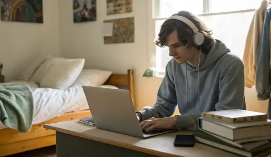 Комплект гаджетов для первокурсника: смартфон, ноутбук и наушники в трёх бюджетах